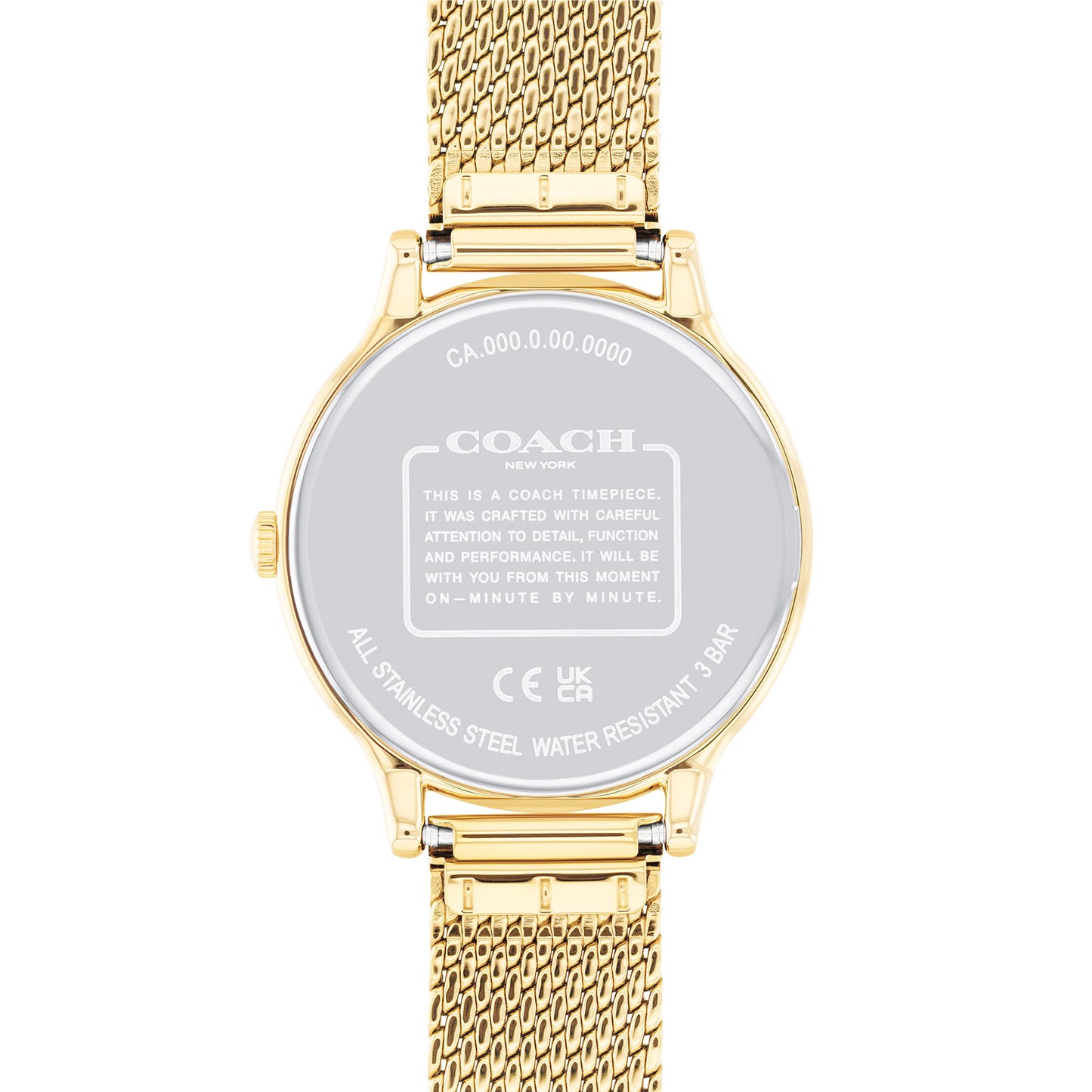 Coach 14504218 Women's Ionic Thin Gold Plated Steel Mesh Watch