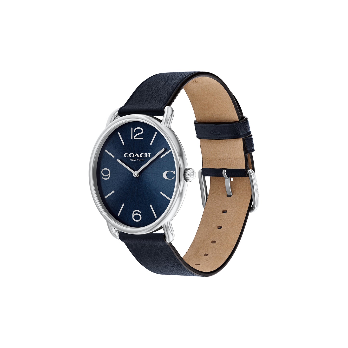 Coach 14602649 Men's Calfskin Leather Strap Watch