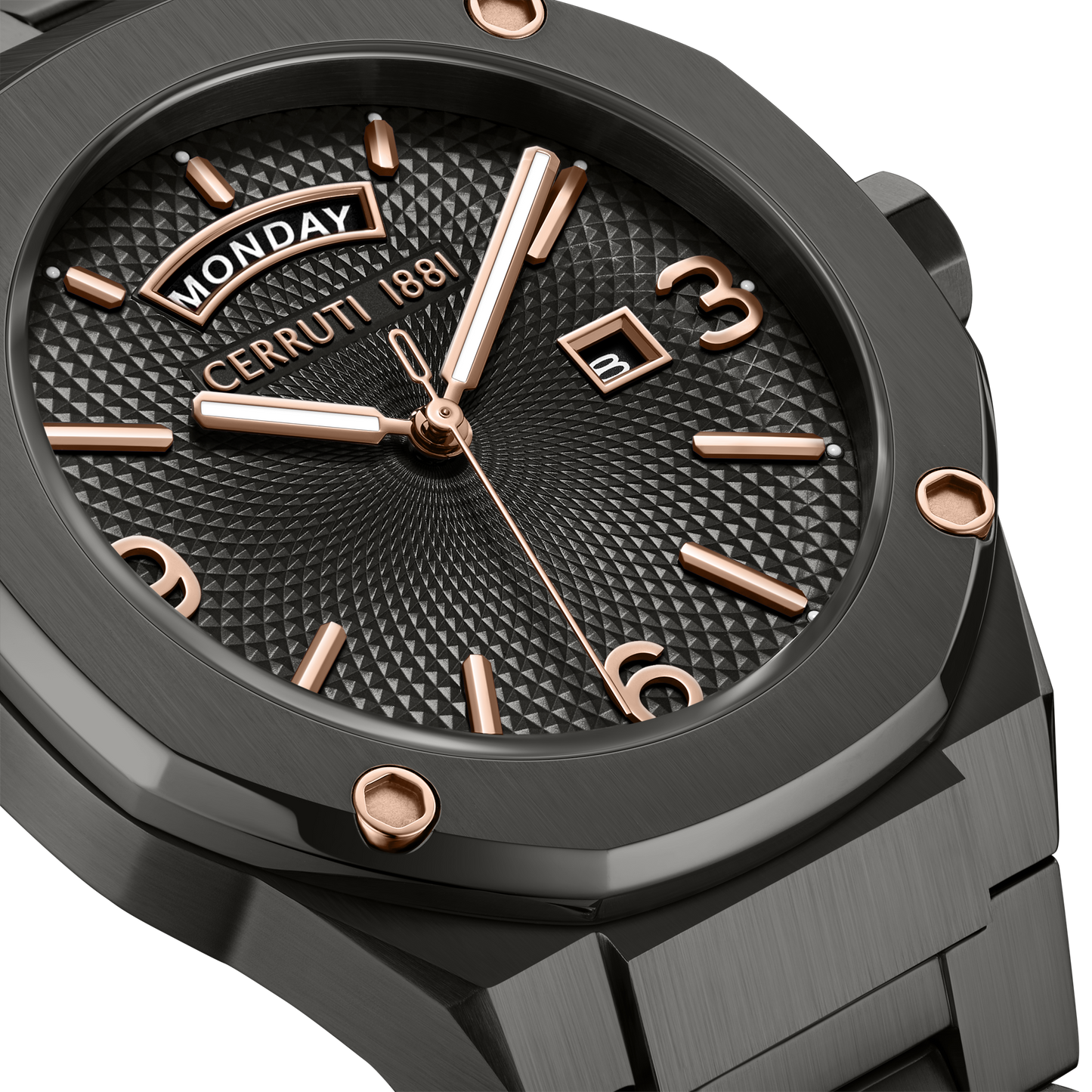 Cerruti 1881 Razzuolo Men's Ionic Plated Black Steel Quartz Watch CIWGH0084703