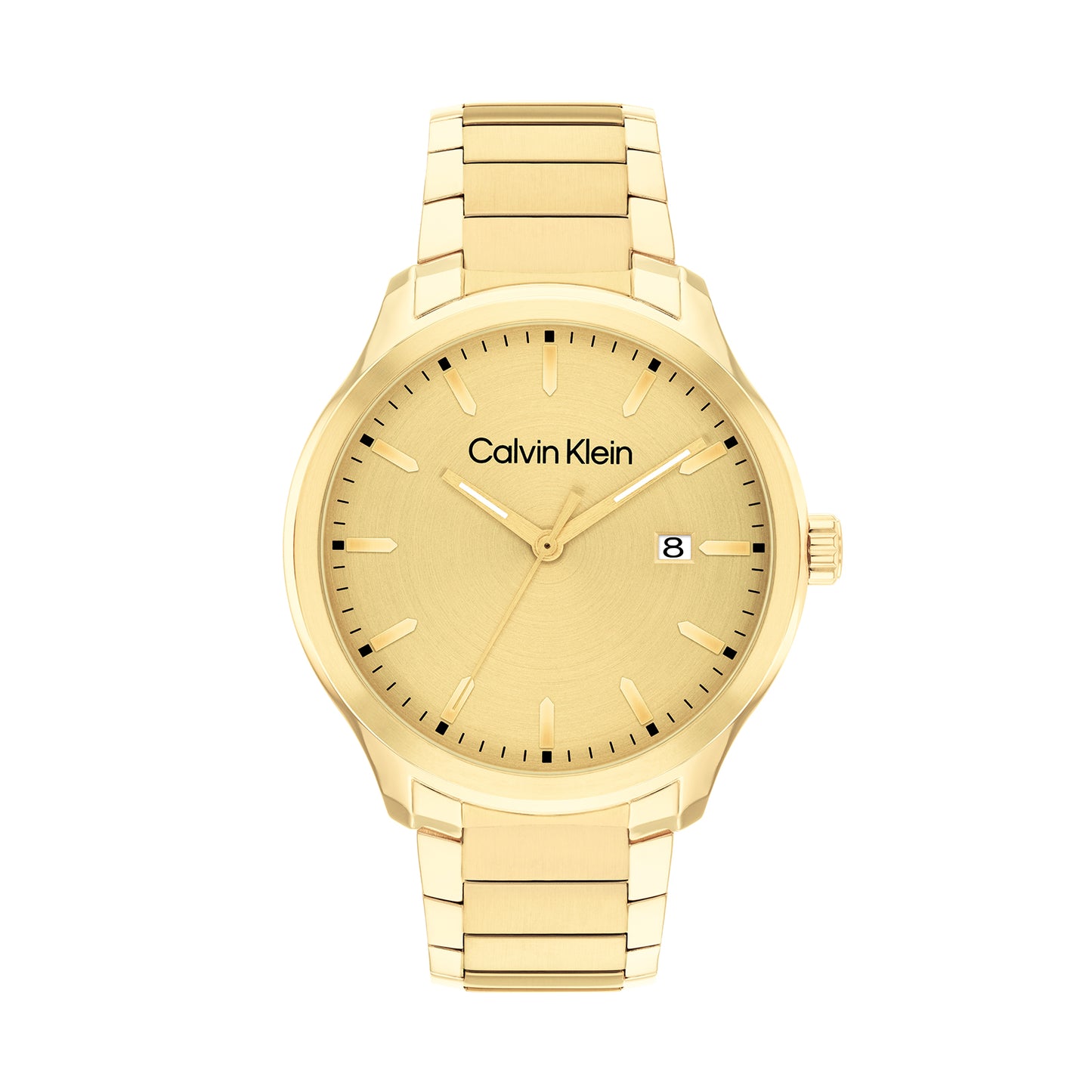 Calvin Klein 25200349 Men's Ionic Thin Gold Plated Steel Quartz Basic Calendar Watch