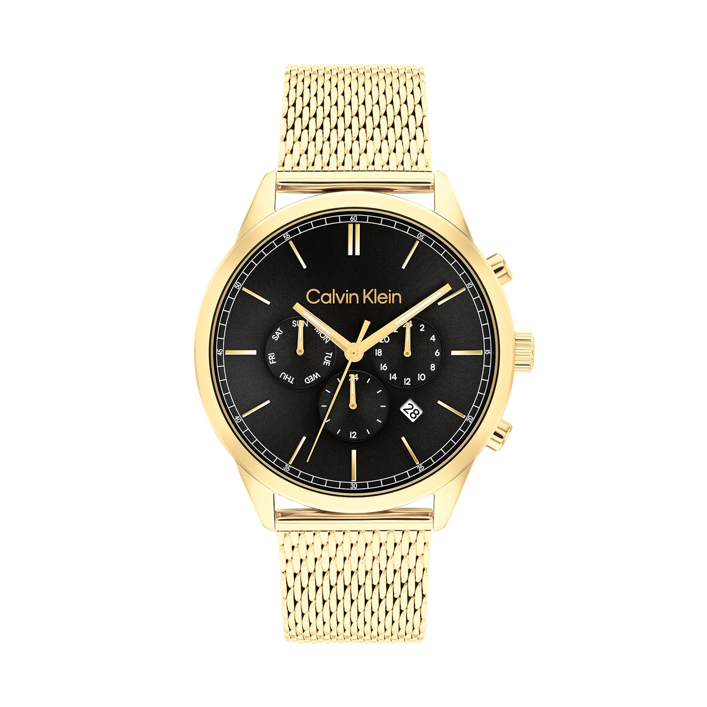 Calvin Klein 25200375 Men's Ionic Thin Gold Plated Steel Mesh Watch