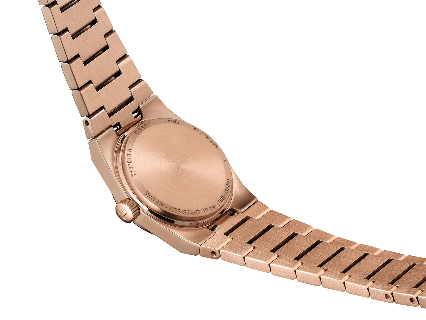 Tissot PRX 25mm Diamonds Rose Gold Dial Ladies Watch T137.010.33.506.00
