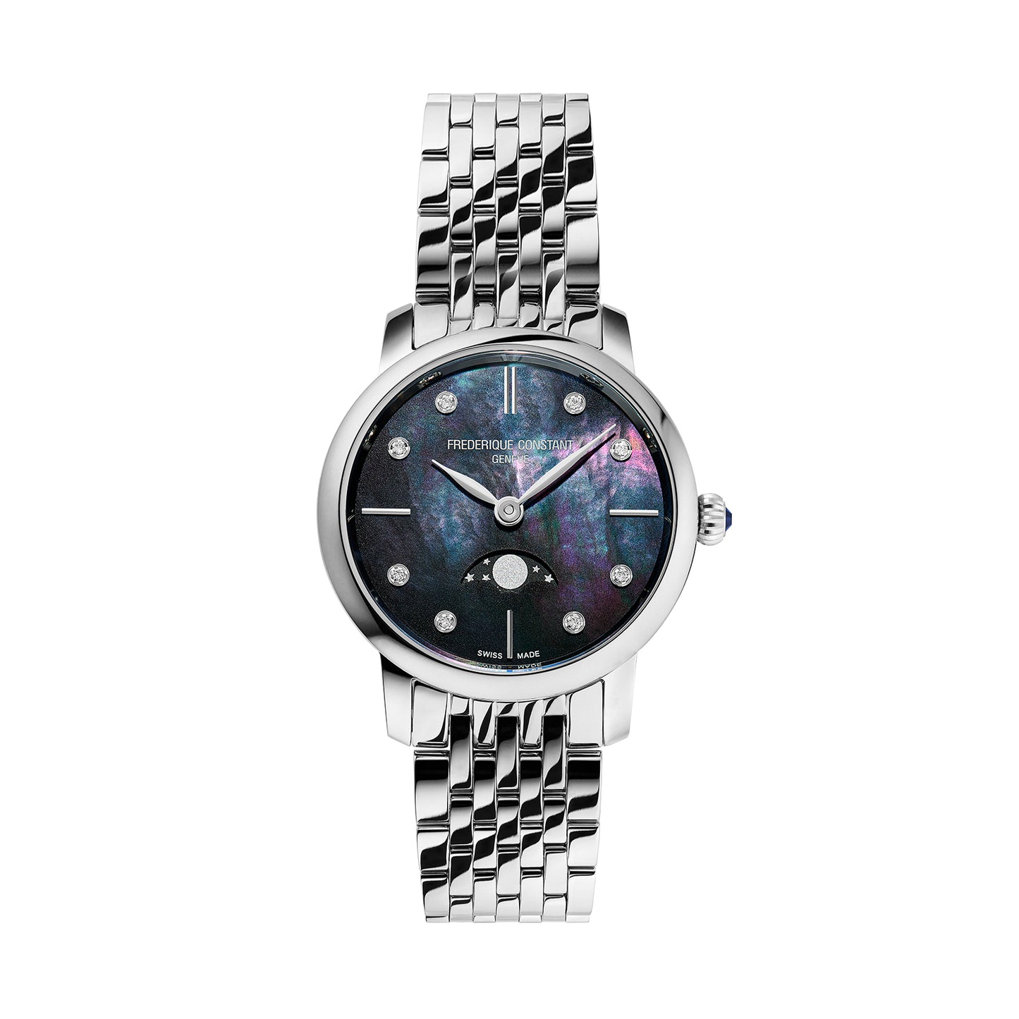 Frederique Constant Classics Slimline Ladies Moonphase FC-206MPBD1S6B