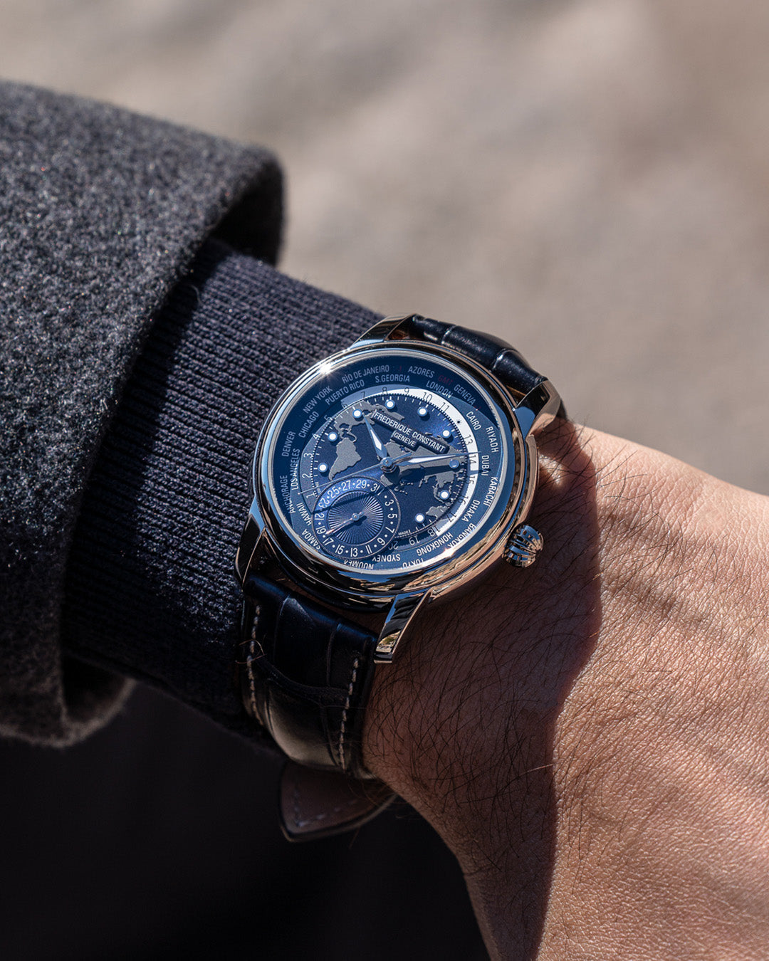 Frederique Constant Classic Manufacture Worldtimer FC-718NWM4H6