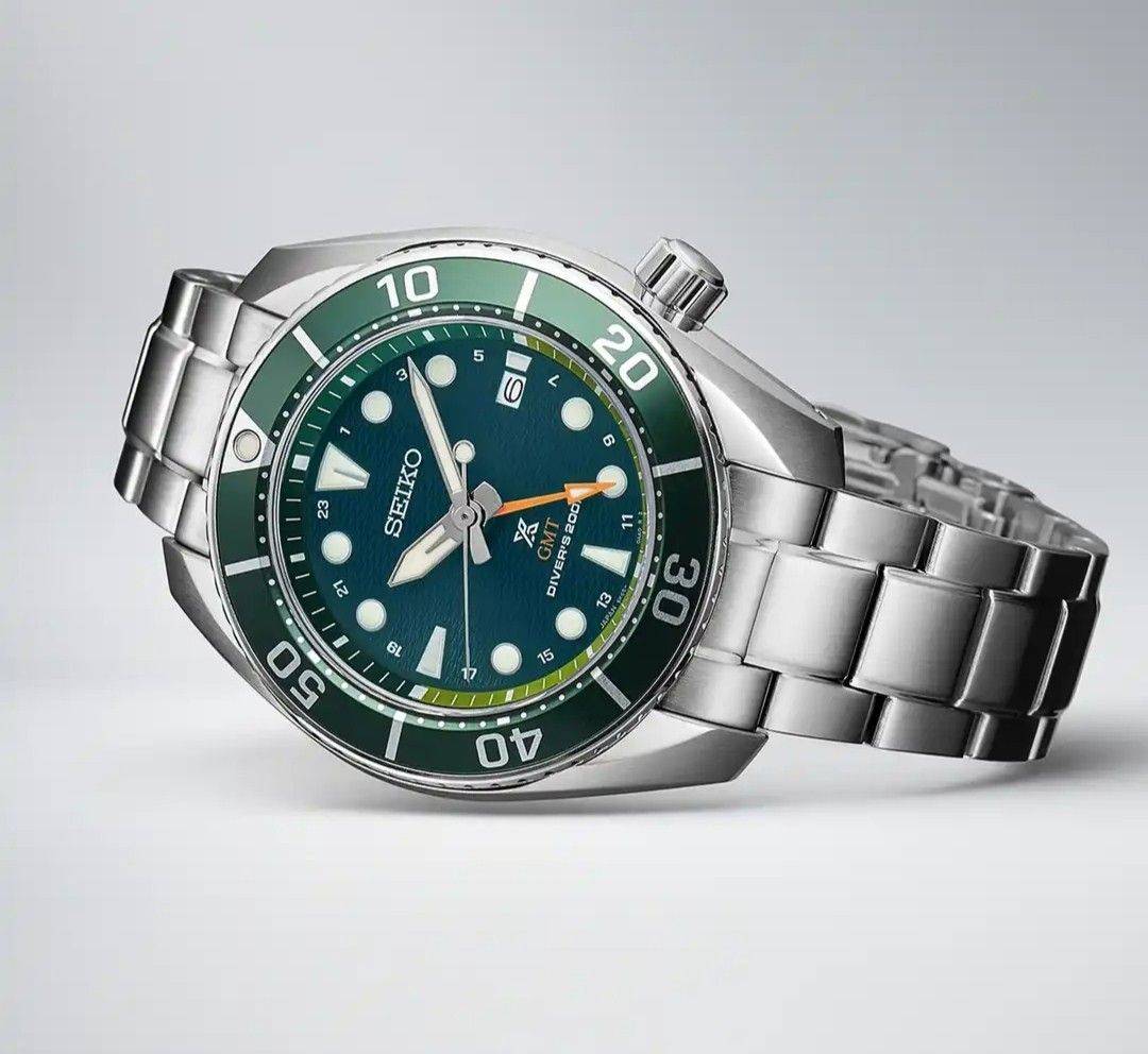 Seiko Prospex SFK003J1 Men's Sumo Solar Seascape Green GMT