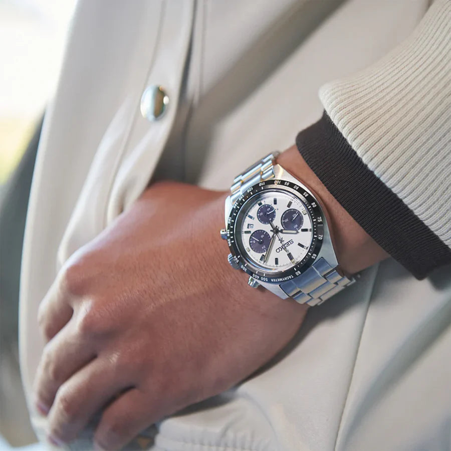Seiko Prospex Solar Men's Automatic White Panda SSC813P1