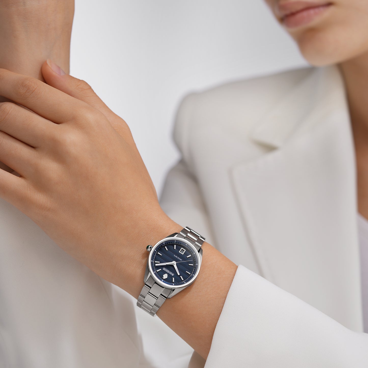 Sandoz Bachelin Stainless Steel Blue Dial Women's Quartz Watch SZWLH0001114