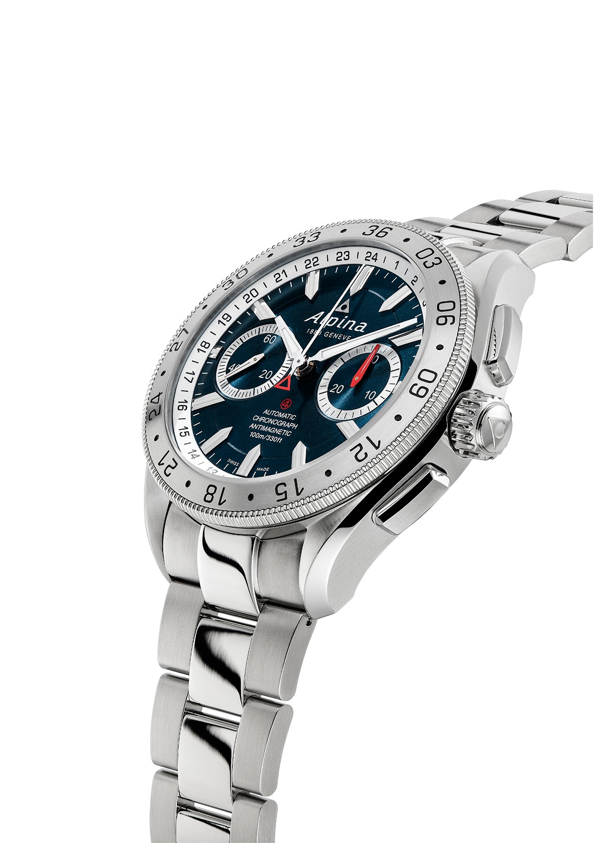 Alpina Alpiner 4 Chronograph Light Blue Automatic AL-860LNS5AQ6B