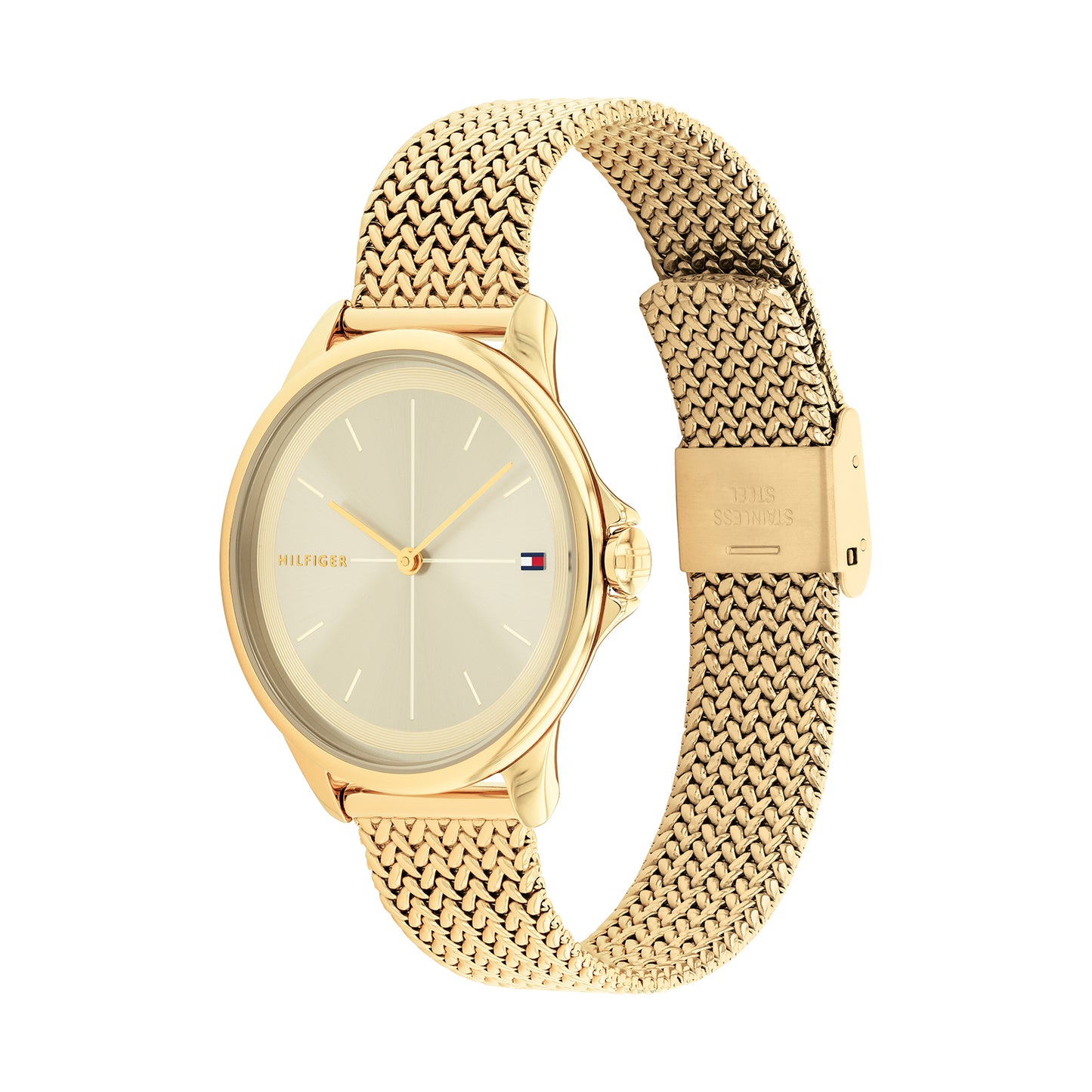 Tommy Hilfiger 1782358 Women's Ionic Thin Gold Plated Steel Mesh Watch