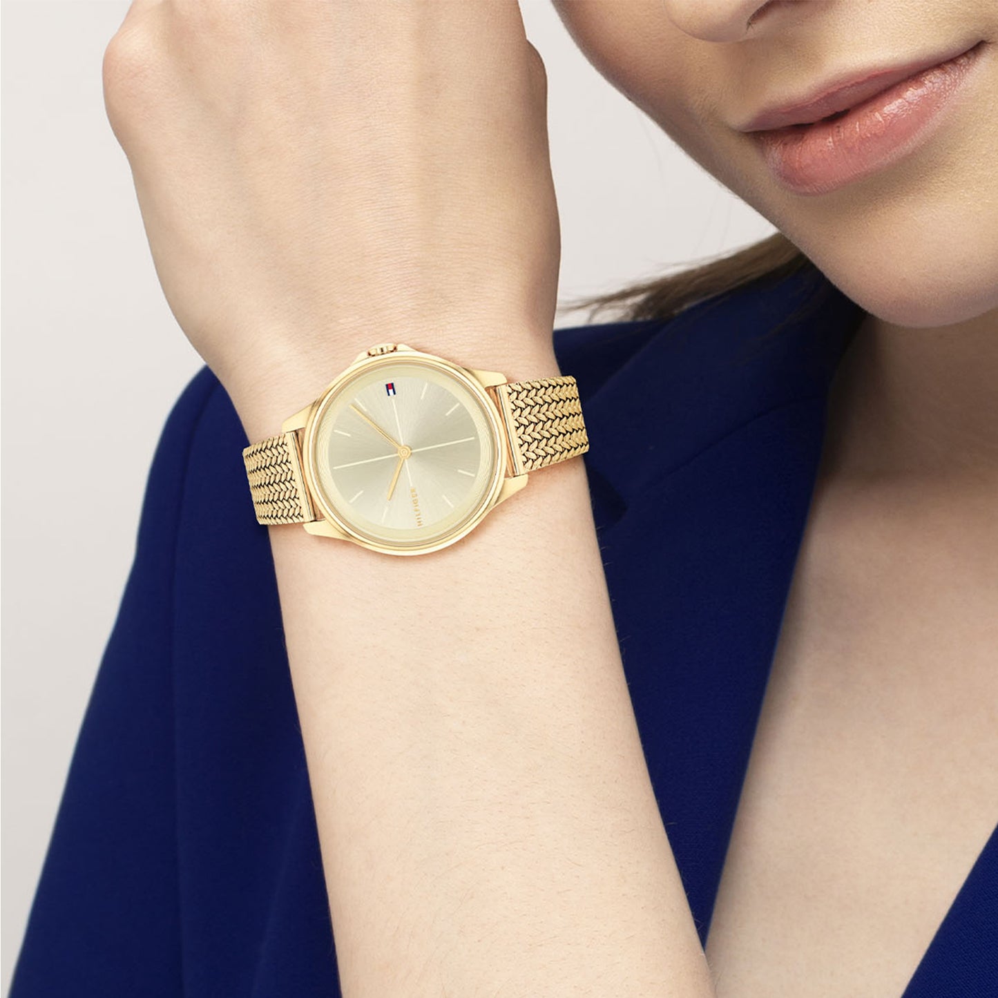 Tommy Hilfiger 1782358 Women's Ionic Thin Gold Plated Steel Mesh Watch