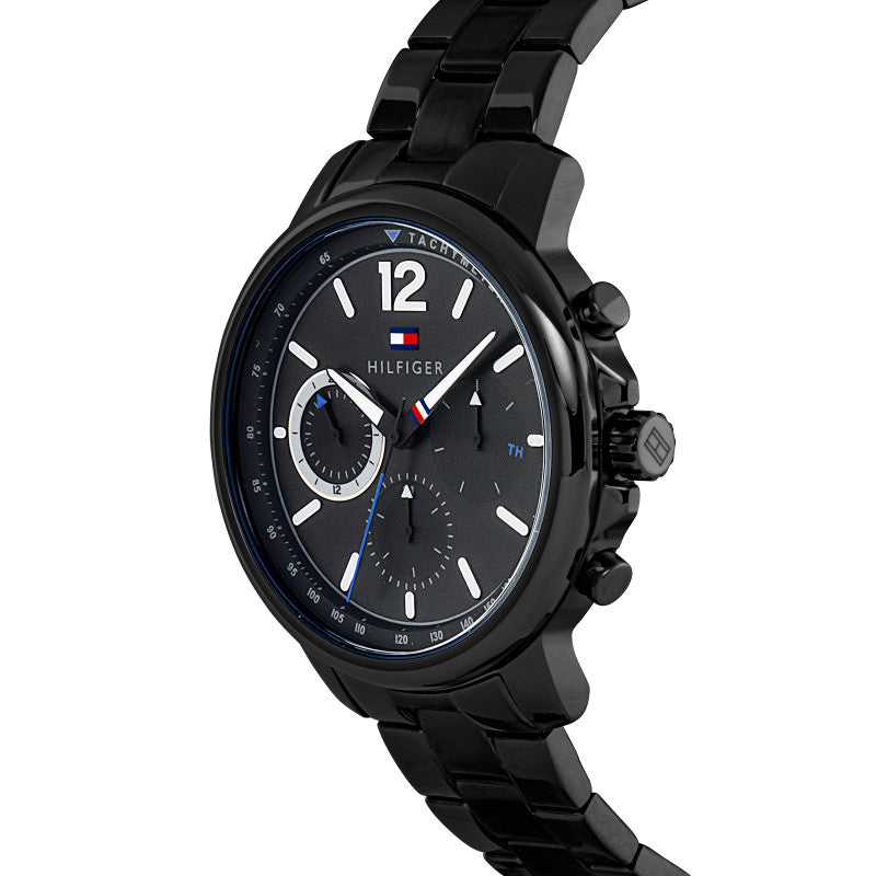 Tommy Hilfiger 1791529 Men's Ionic Black Plated Steel Watch