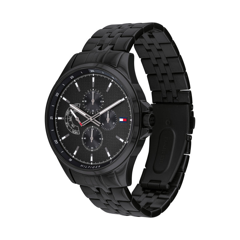Tommy Hilfiger 1791611 Men's Ionic Black Plated Steel Watch