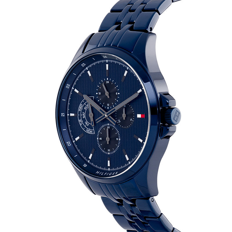 Tommy Hilfiger 1791618 Men's Ionic Plated Blue Steel Watch