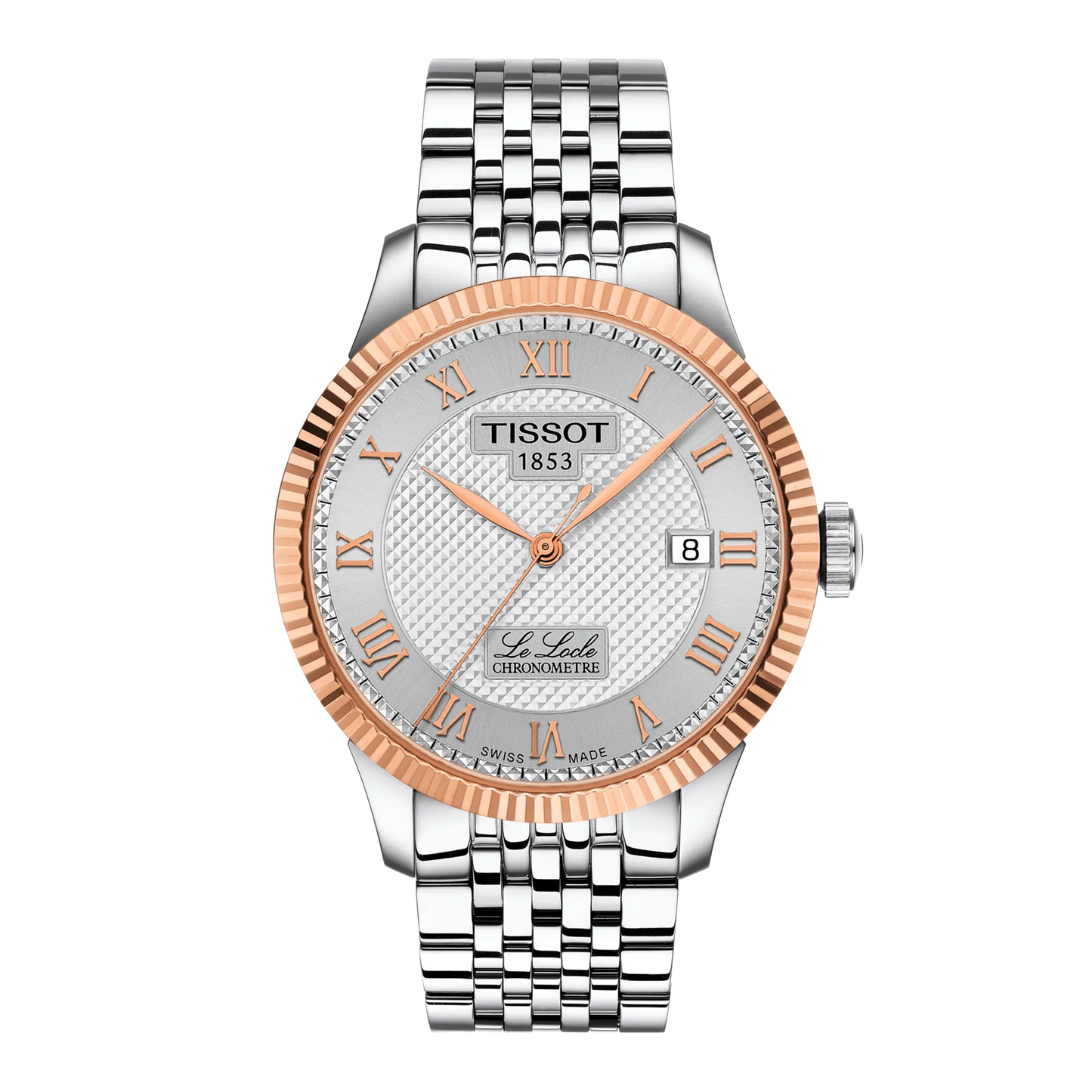 Tissot Le Locle 39.3mm 18k Gold Bezel & Diamonds T932.408.41.033.00