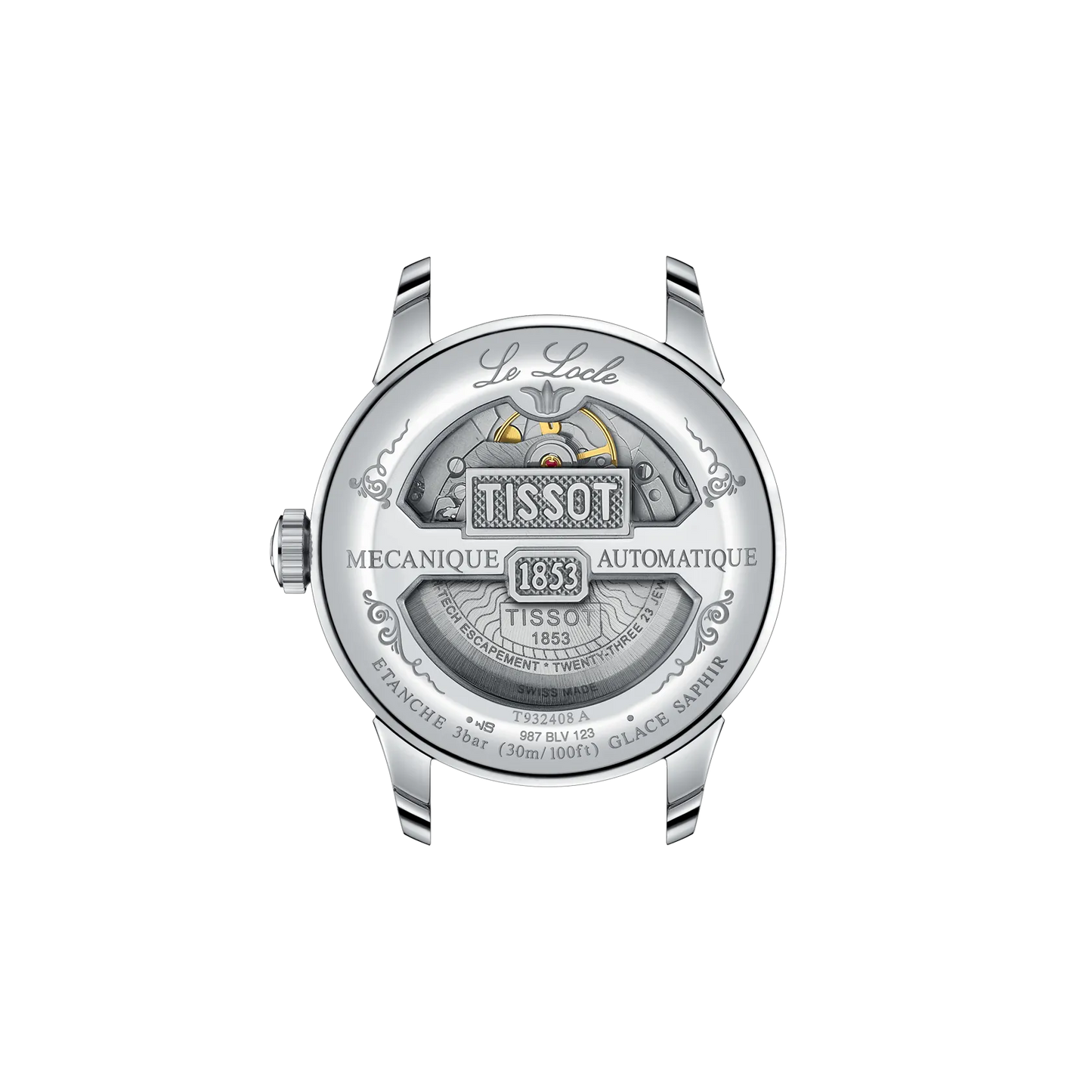 Tissot Le Locle 39.3mm 18k Gold Bezel & Diamonds T932.408.41.033.00