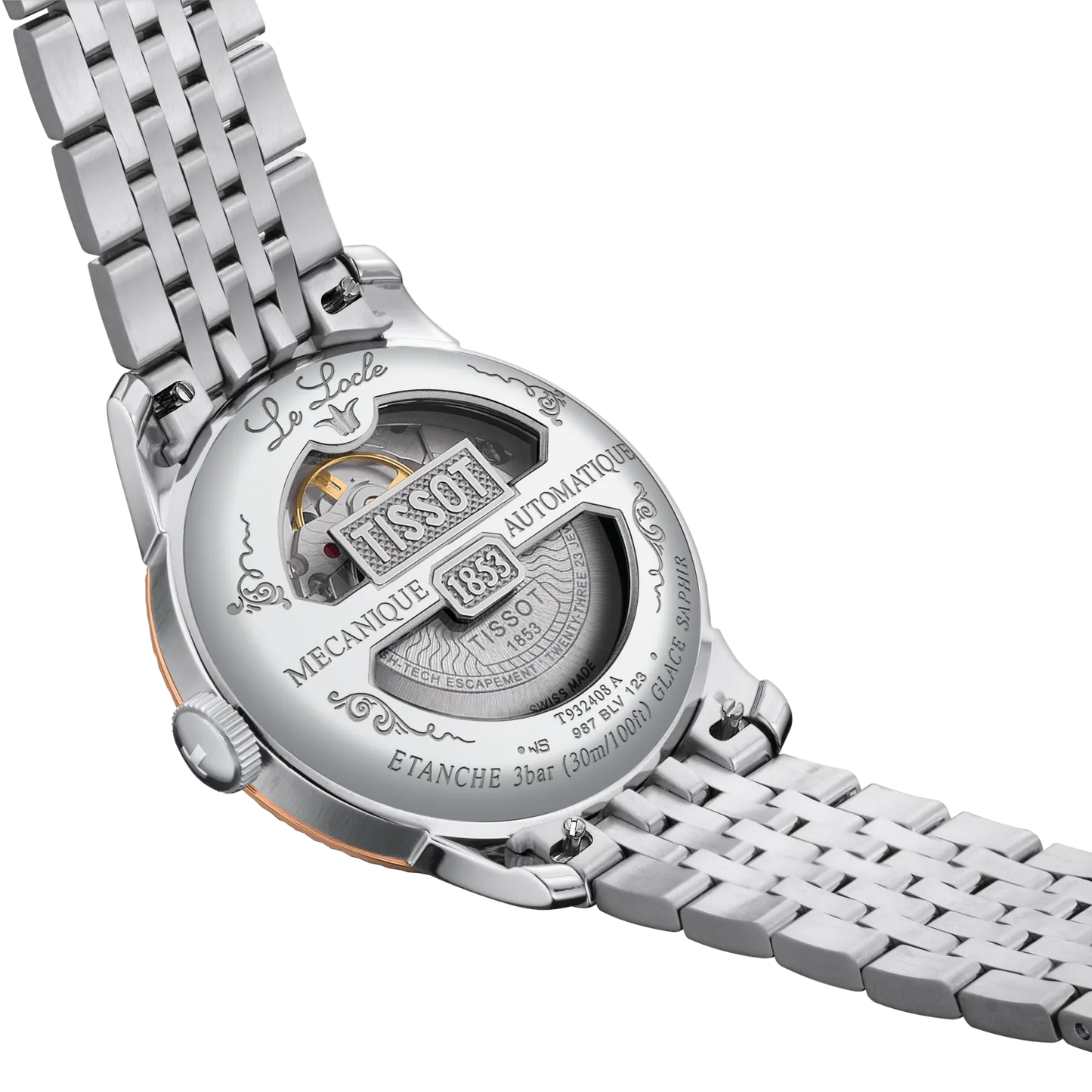 Tissot Le Locle 39.3mm 18k Gold Bezel & Diamonds T932.408.41.033.00
