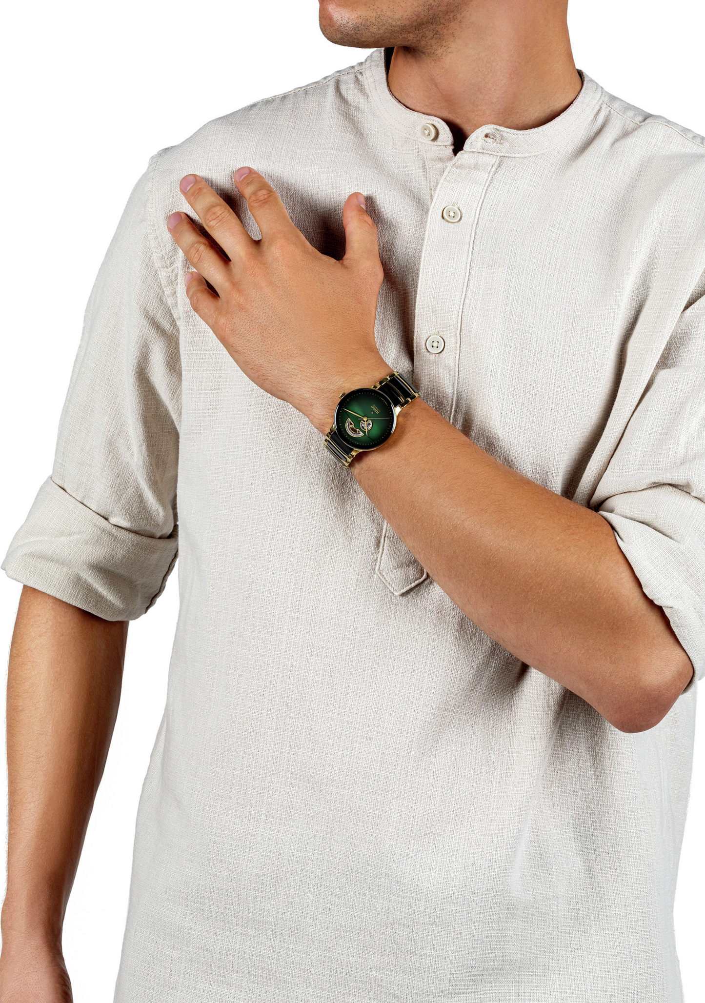 Rado Centrix Automatic Open Heart Two-tone Unisex Watch R30008302