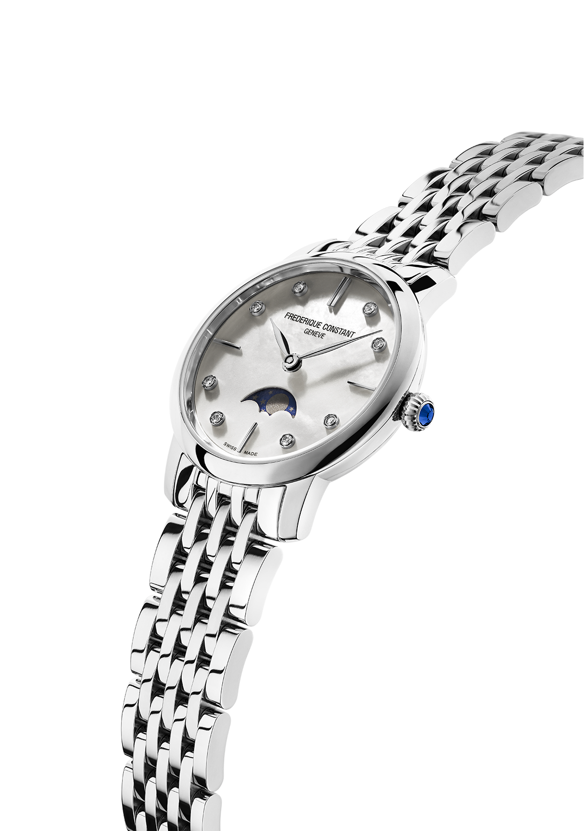 Frederique Constant Classics Slimline Ladies Moonphase FC-206MPWD1S6B