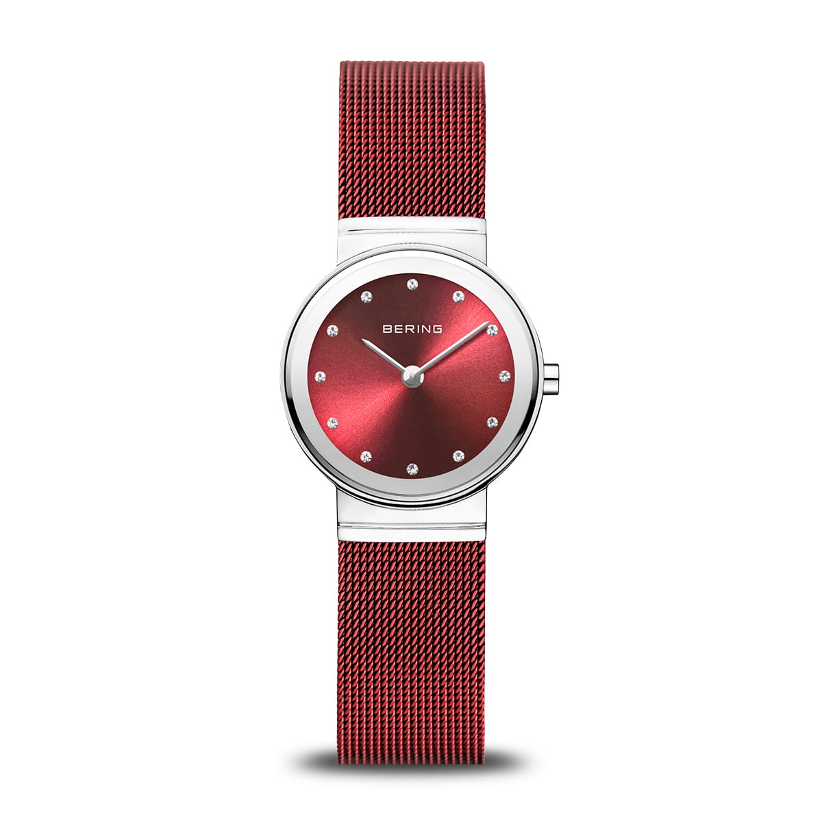 Bering 10126-303 Women's Red Steel Mesh Watch (Outlet)