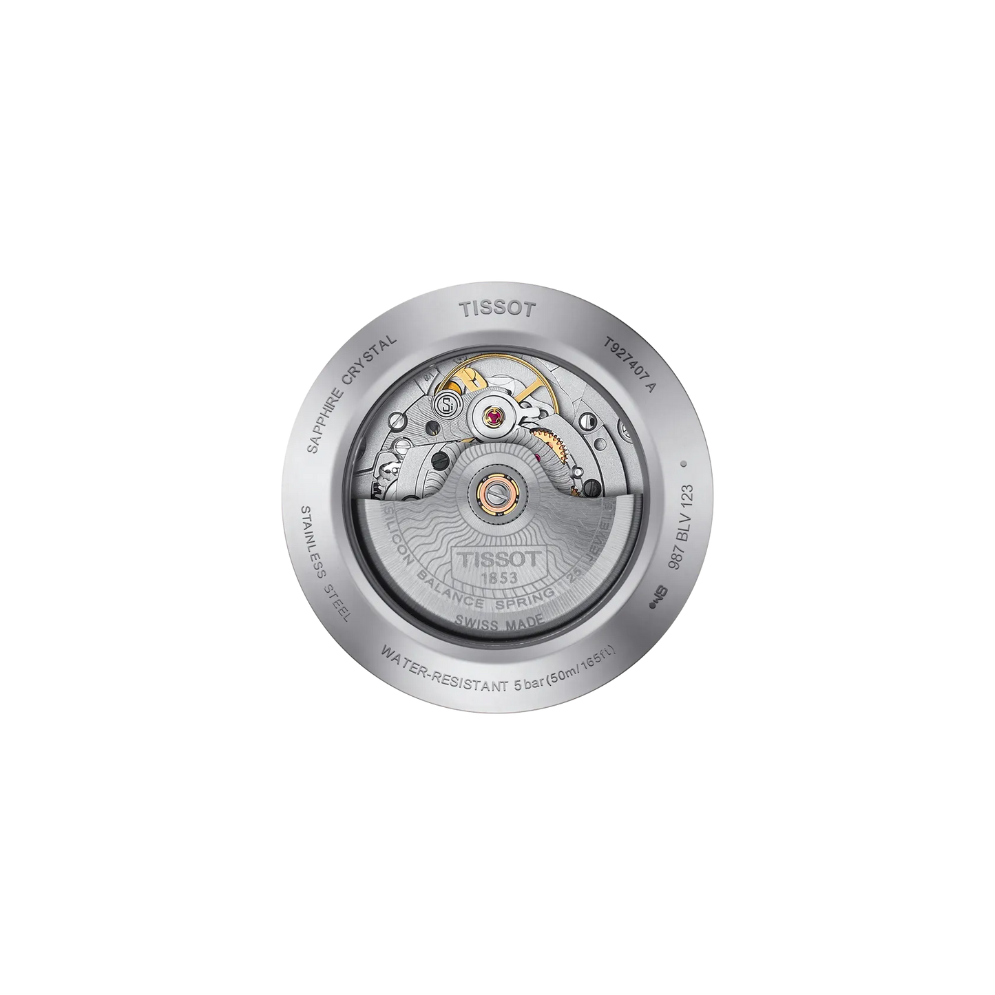 Tissot Gentleman Powermatic 80 Silicium 18K Gold Bezel T927.407.41.031.00