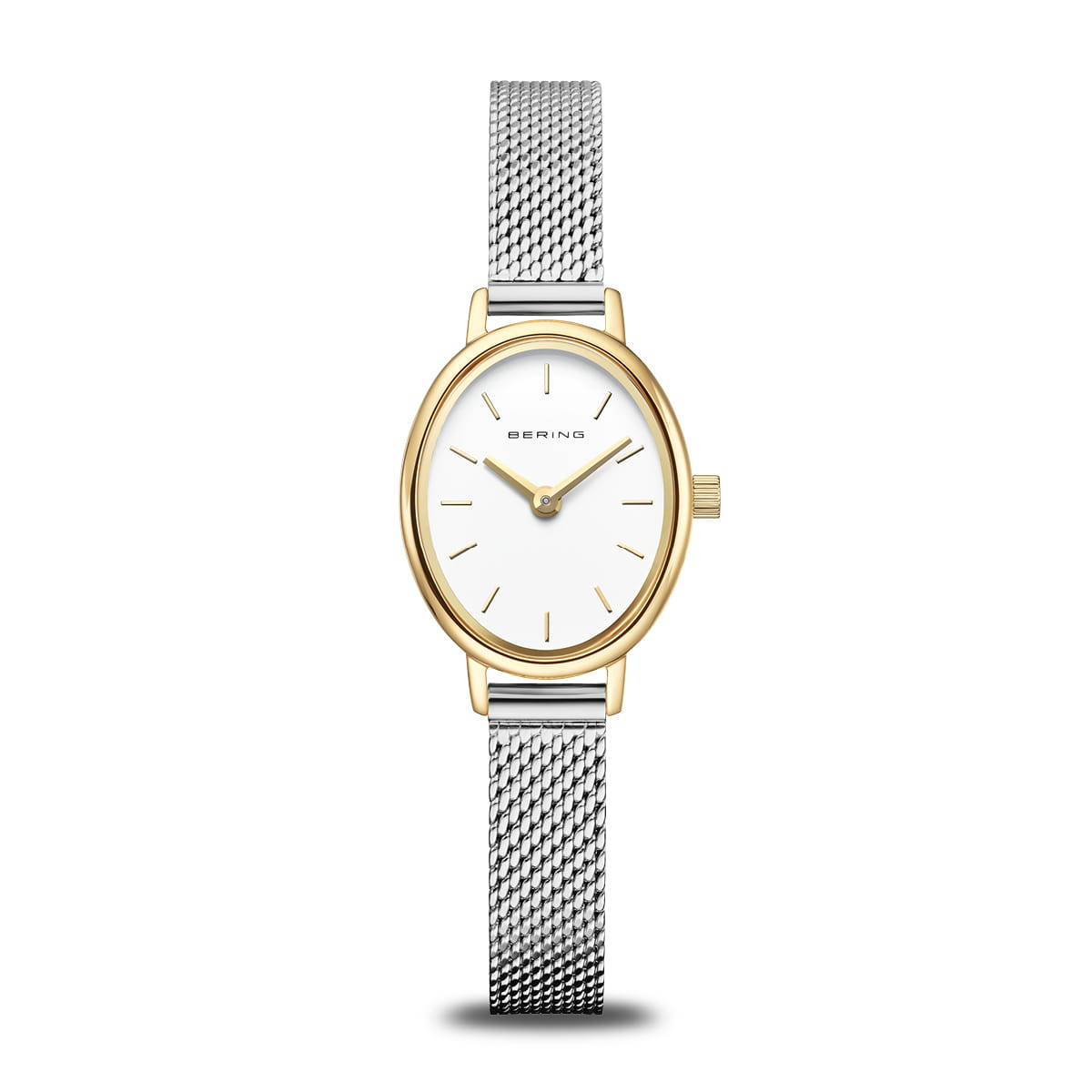 Bering 11020-010 Women's Stainless Steel Mesh Gold Polished Watch