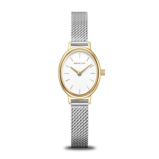 Bering 11020-010 Women's Stainless Steel Mesh Gold Polished Watch