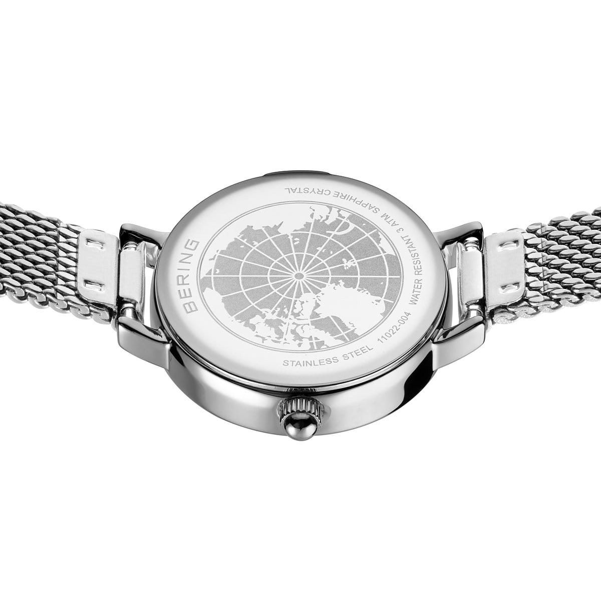 Bering 11022-004 Women's Stainless Steel Mesh MOP Dial Watch