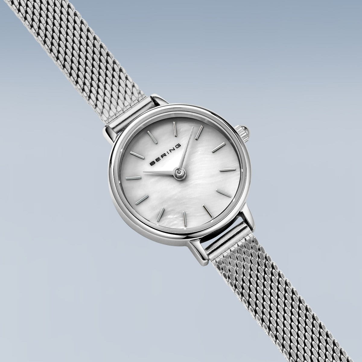 Bering 11022-004 Women's Stainless Steel Mesh MOP Dial Watch
