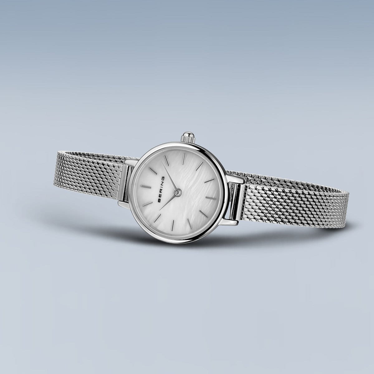 Bering 11022-004 Women's Stainless Steel Mesh MOP Dial Watch