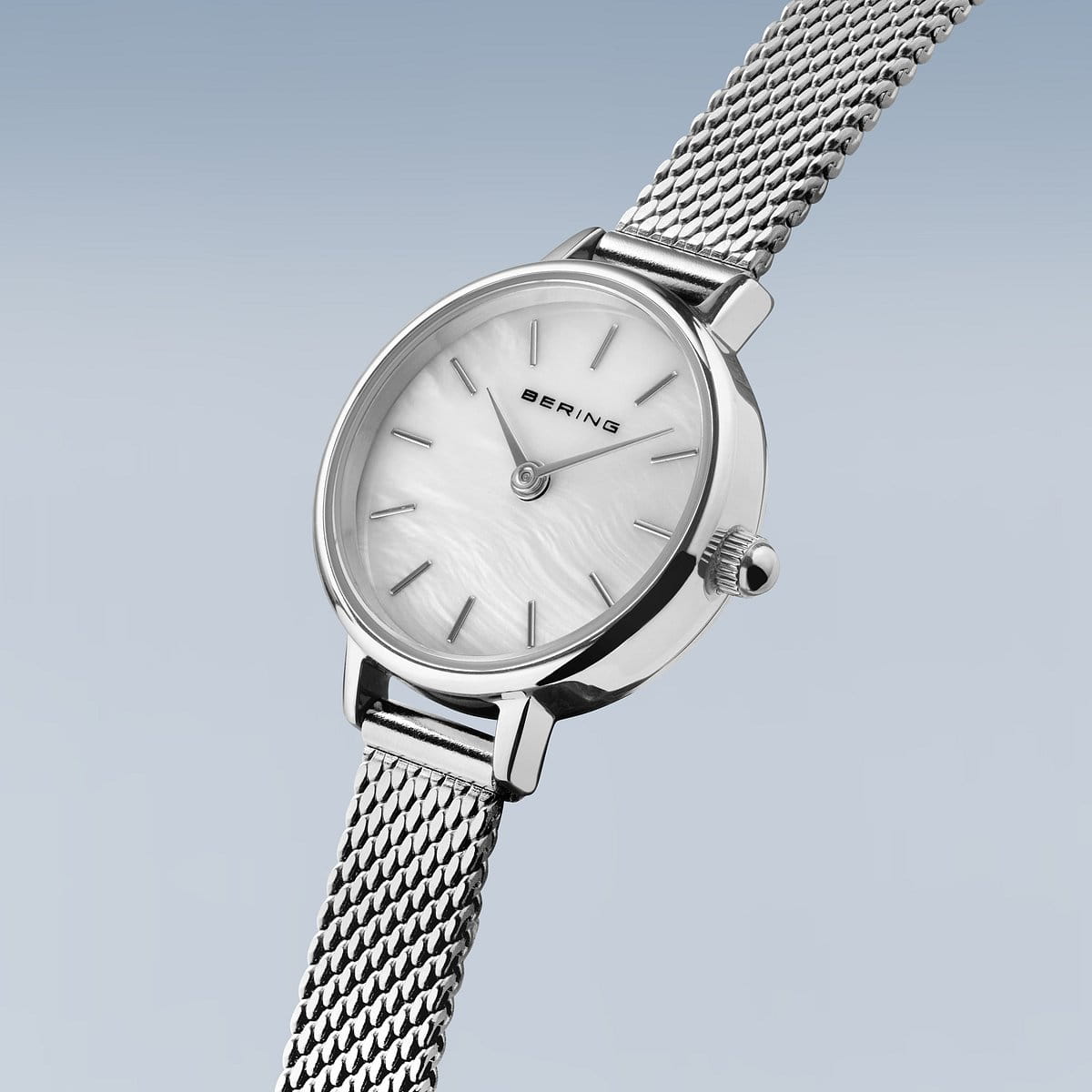 Bering 11022-004 Women's Stainless Steel Mesh MOP Dial Watch