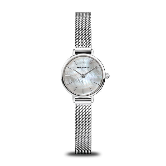 Bering 11022-004 Women's Stainless Steel Mesh MOP Dial Watch