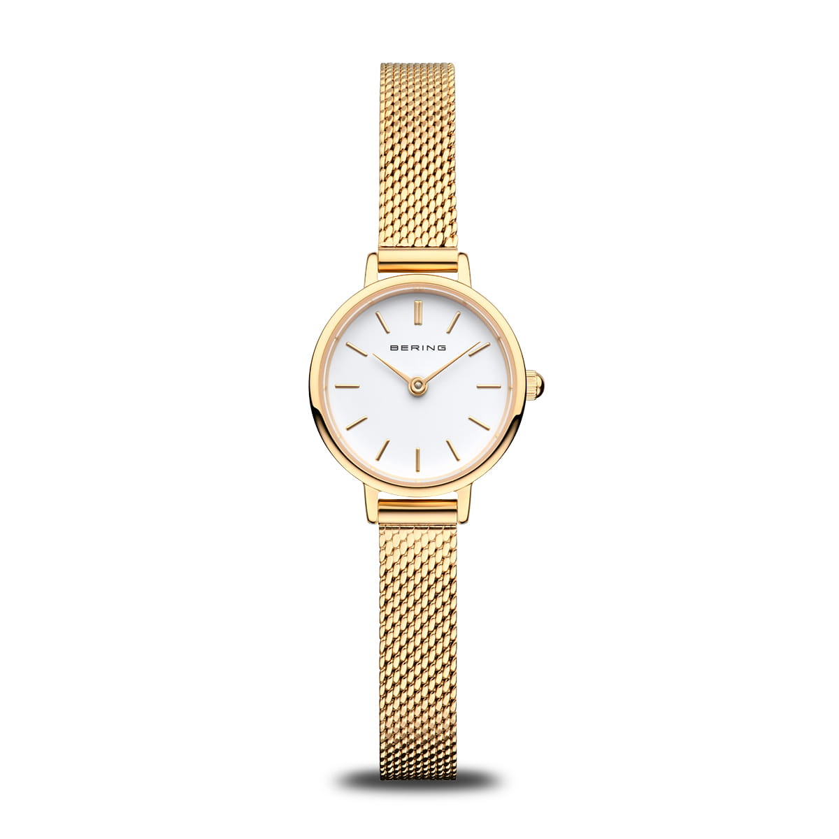 Bering 11022-334 Women's Stainless Steel Mesh Gold Polished Watch