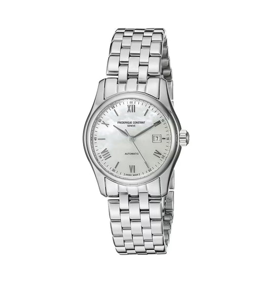 Frederique Constant Classics Automatic Mother of Pearl Dial Steel Ladies Watch FC-303MPWN1B6B