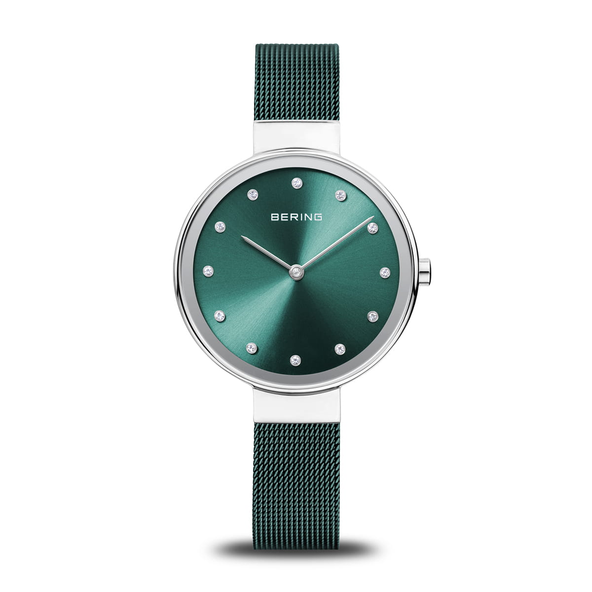 Bering 12034-808 Women's Green Steel Mesh Watch (Outlet)