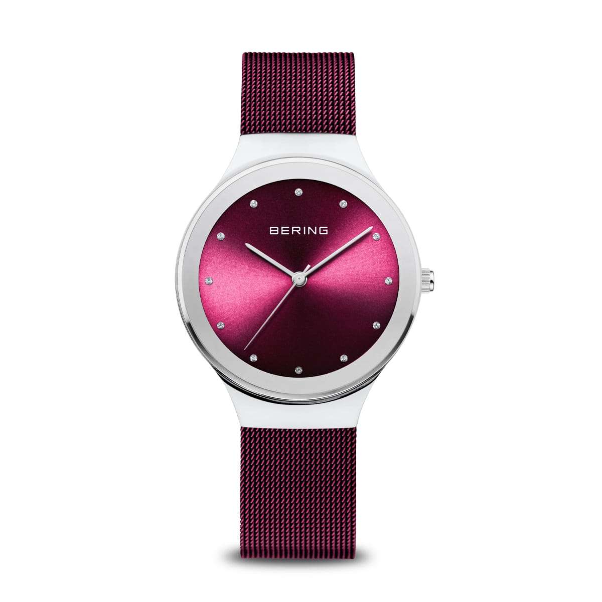 Bering 12934-909 Women's Purple Steel Mesh Watch (Outlet)
