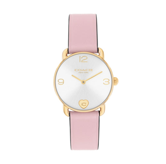 Coach 14000137 Women's Leather & Heart Bracelet Gift Set Watch