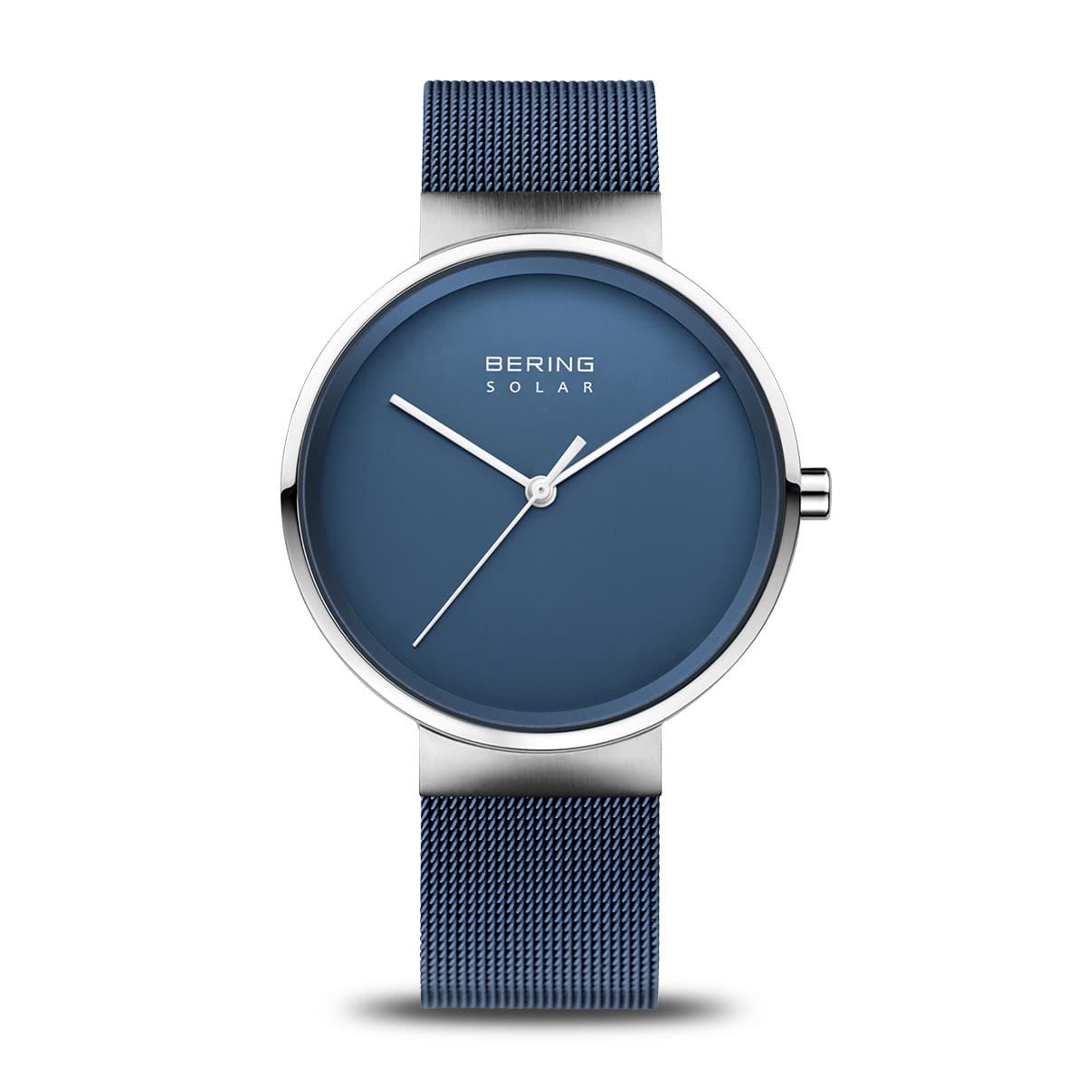 Bering 14339-307 Unisex Blue Steel Mesh Solar Watch (Outlet)