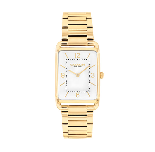 Coach 14400048 Unisex Gold Tone Stainless Steel Quartz Watch