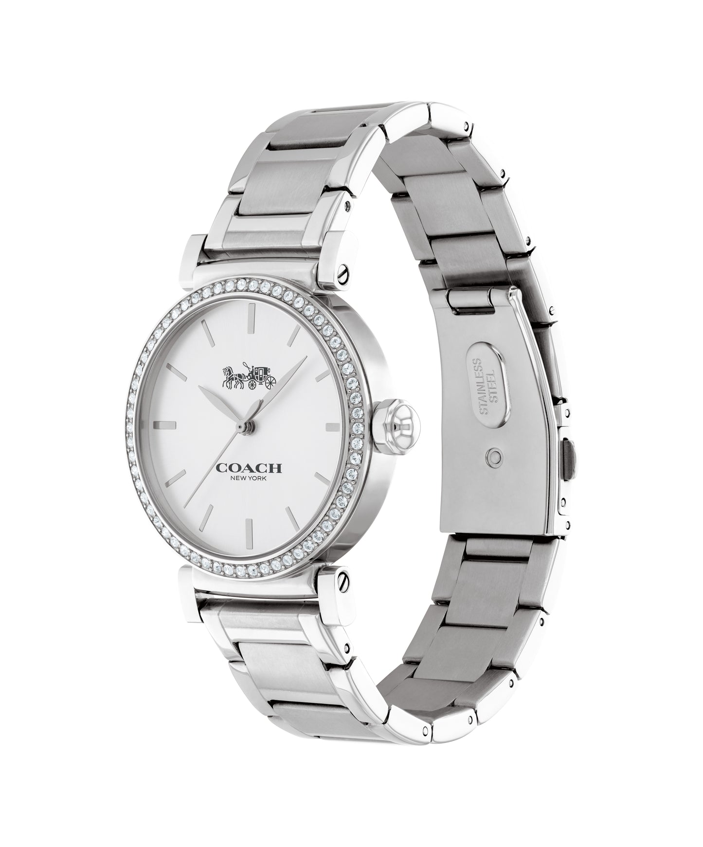 Coach 14503577 Women's Stainless Steel Bracelet and Silver Dial Quartz Watch