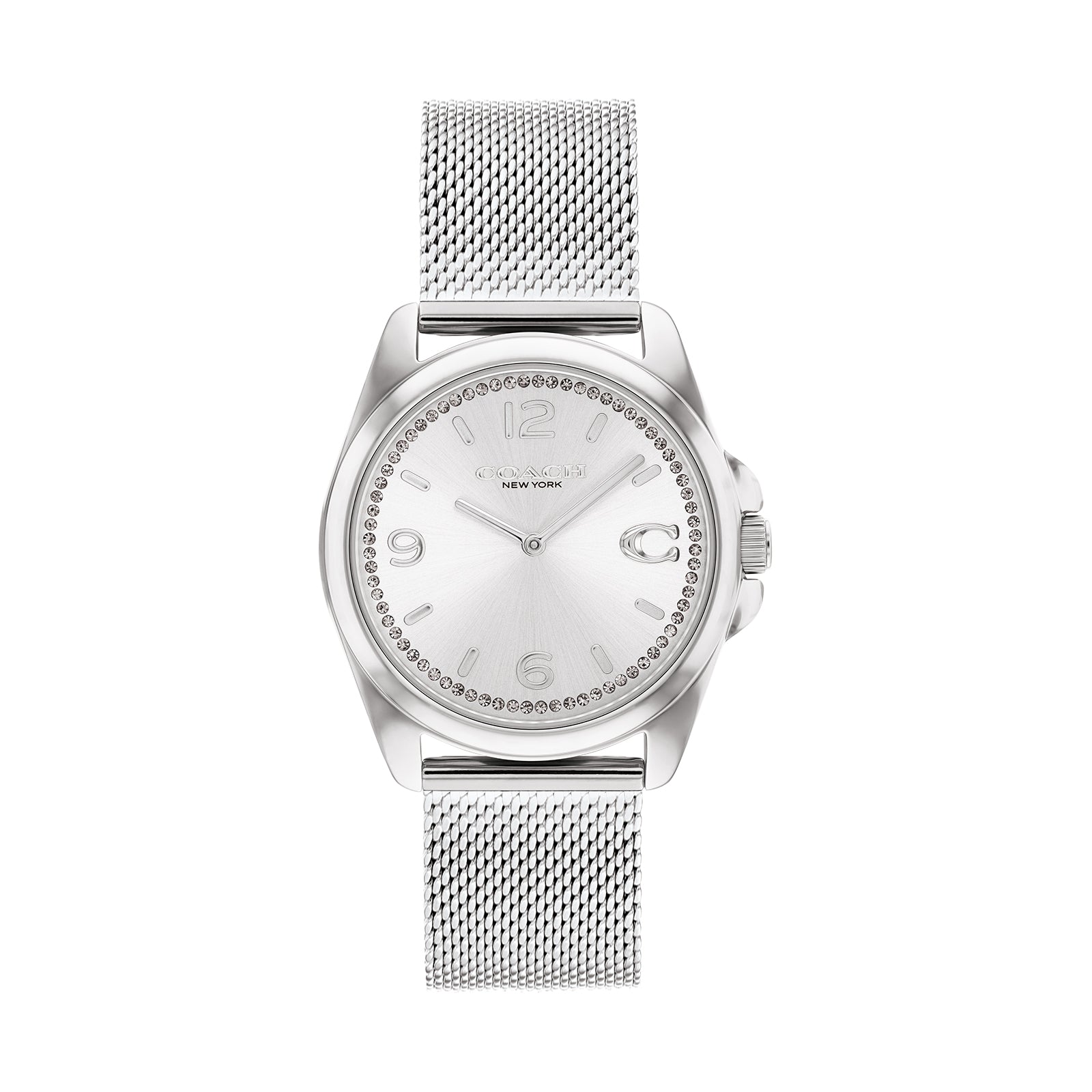 Coach women's silver watches best sale