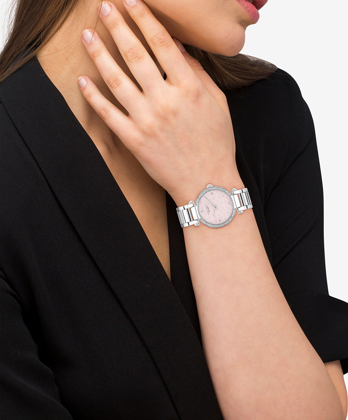 Coach 14504182 Women's Stainless Steel Blush Dial Watch