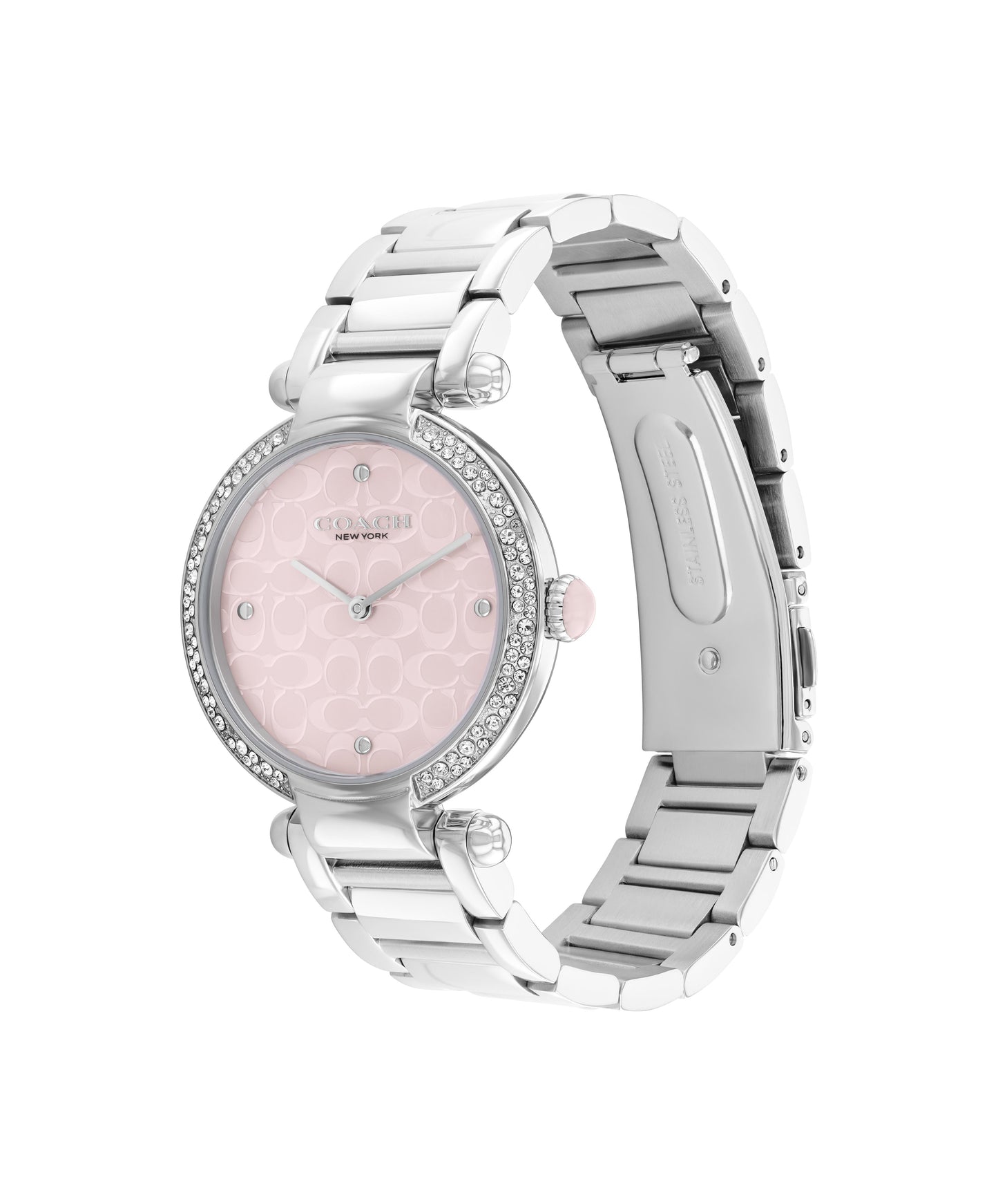 Coach 14504182 Women's Stainless Steel Blush Dial Watch
