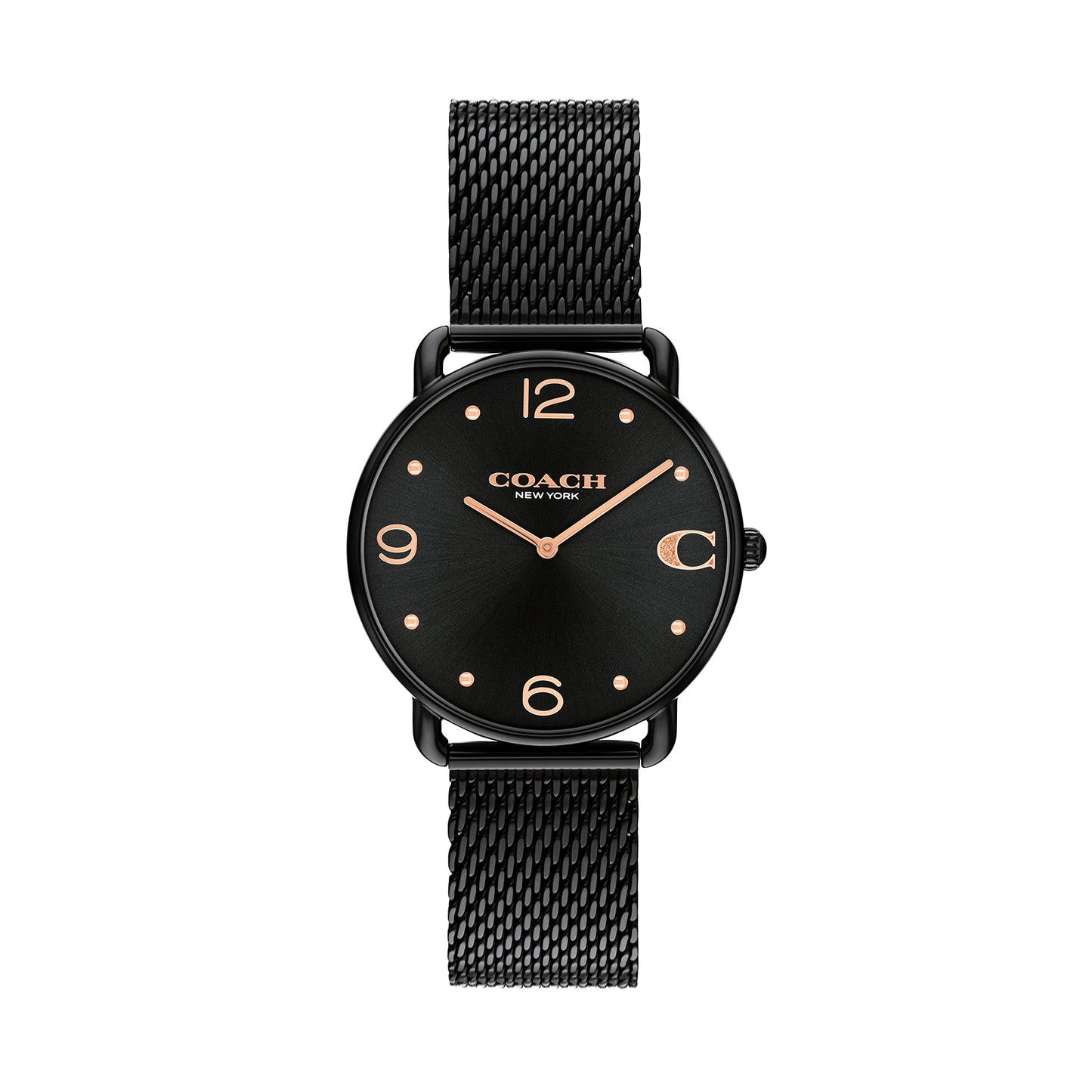 Coach 14504256 Women's Ionic Black Plated Steel Mesh Watch