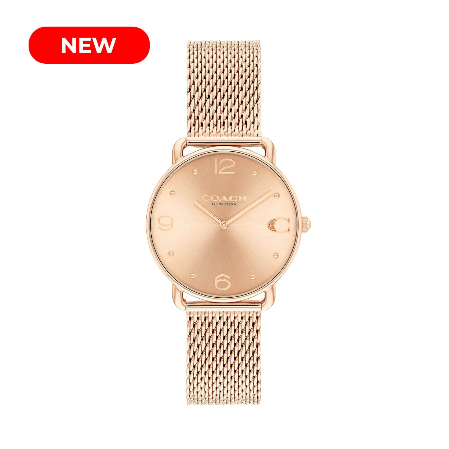 Coach 14504259 Women's Ionic Rose Gold Plated Steel Mesh Watch