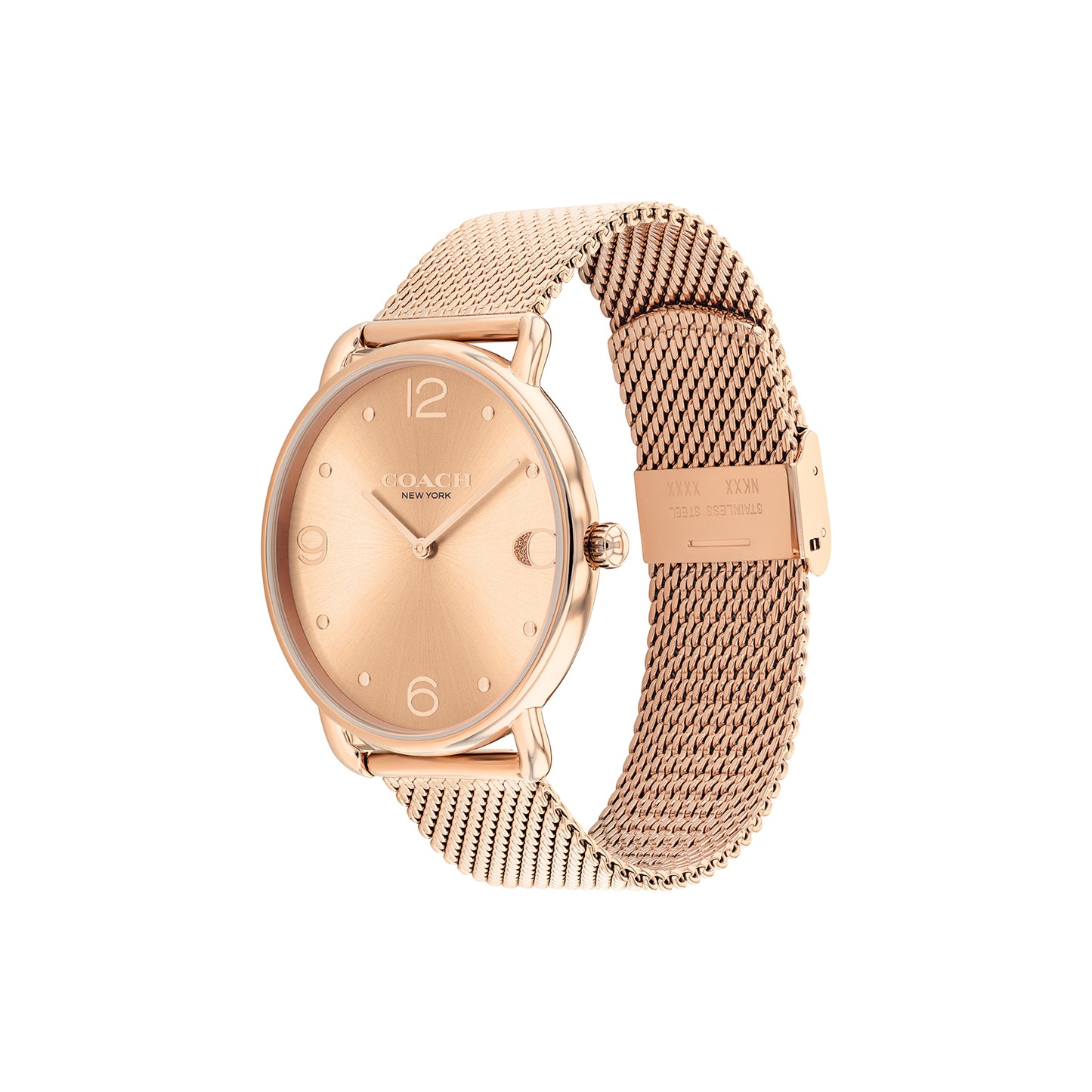 Coach 14504259 Women's Ionic Rose Gold Plated Steel Mesh Watch