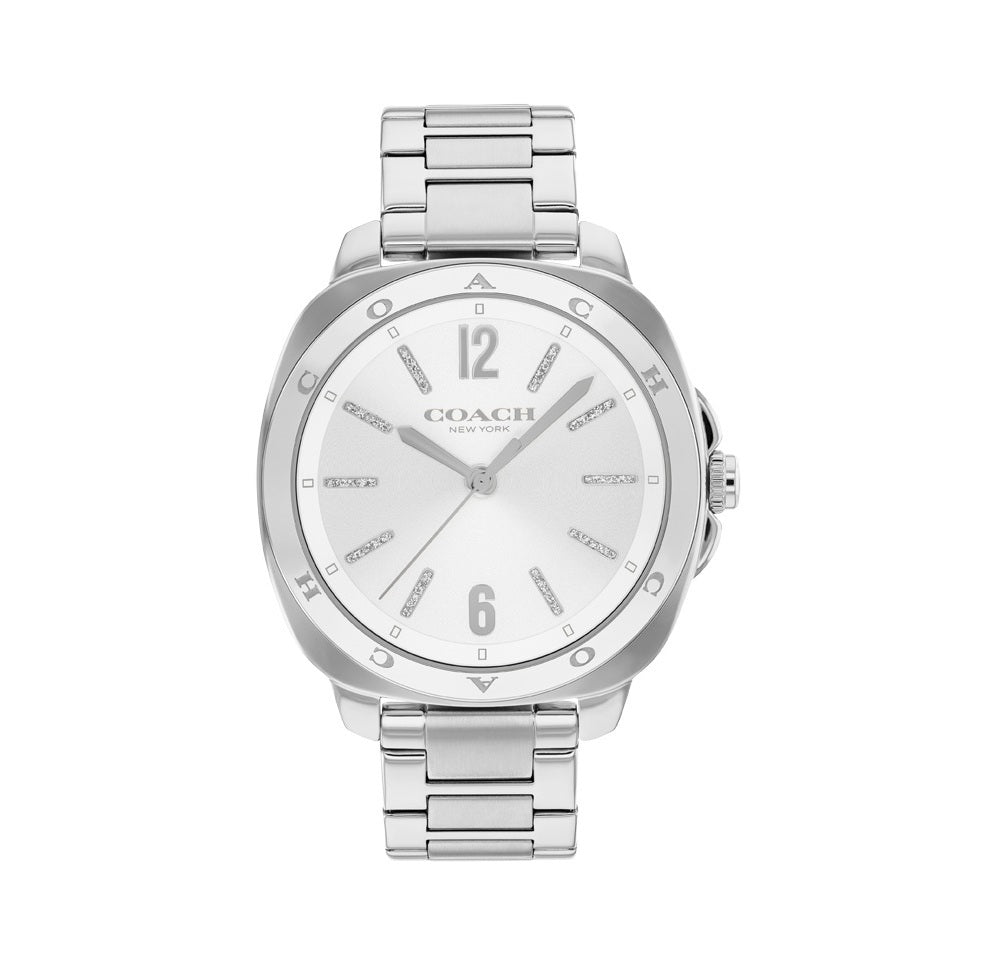 Coach 14504477 Stainless Steel Silver White Dial Women's Watch