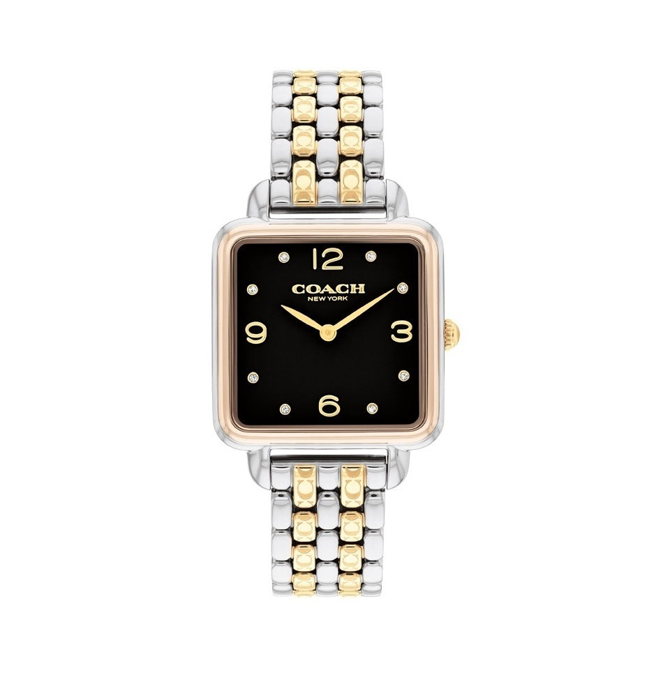 Coach 14504496 Two-tone Black Dial Women's Watch