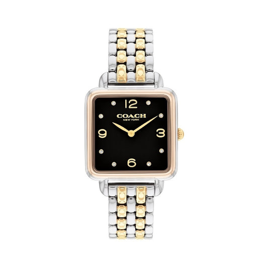 Coach 14504496 Two-tone Black Dial Women's Watch