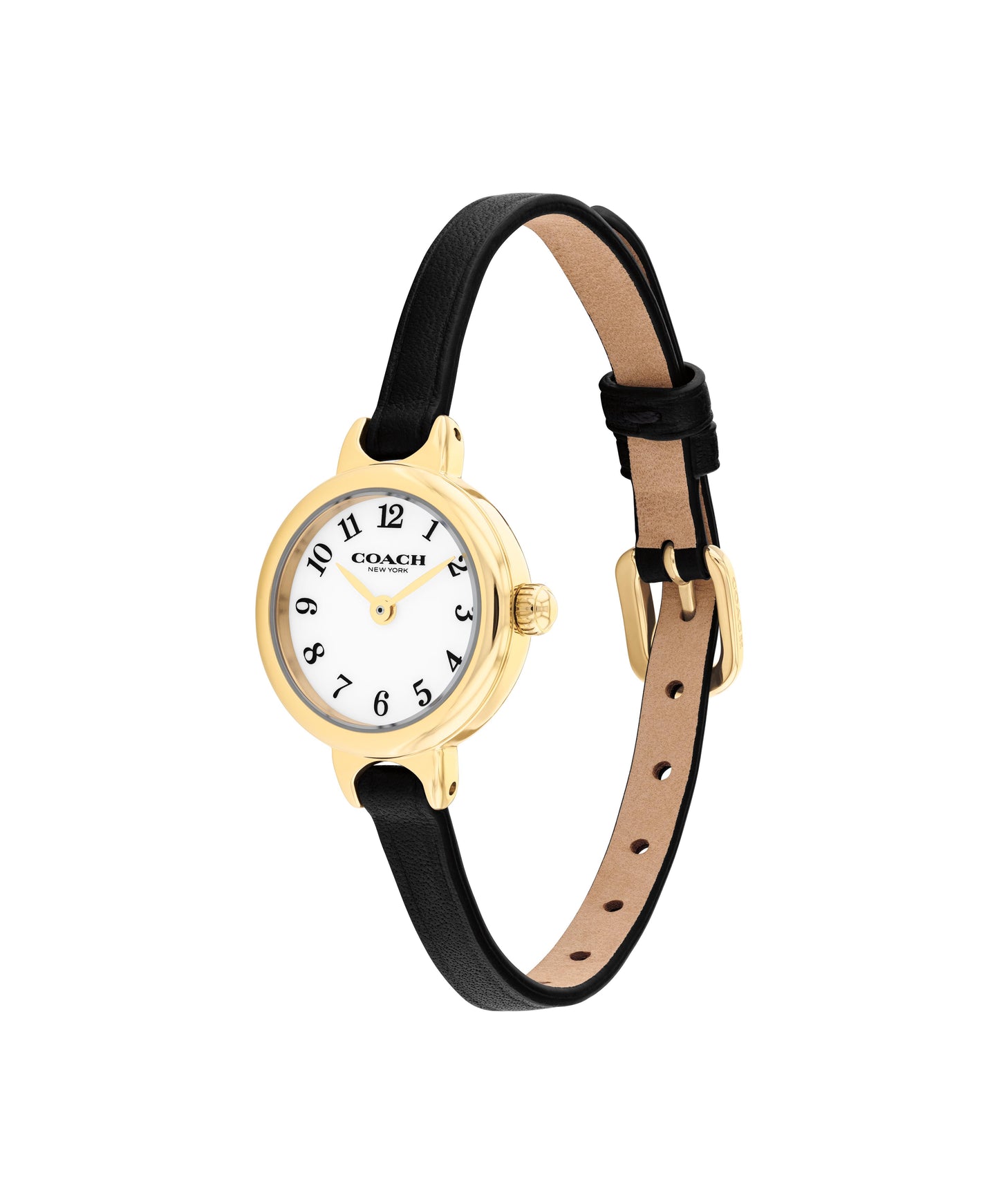 Coach 14504654 Women's Black Leather Strap Quartz Watch