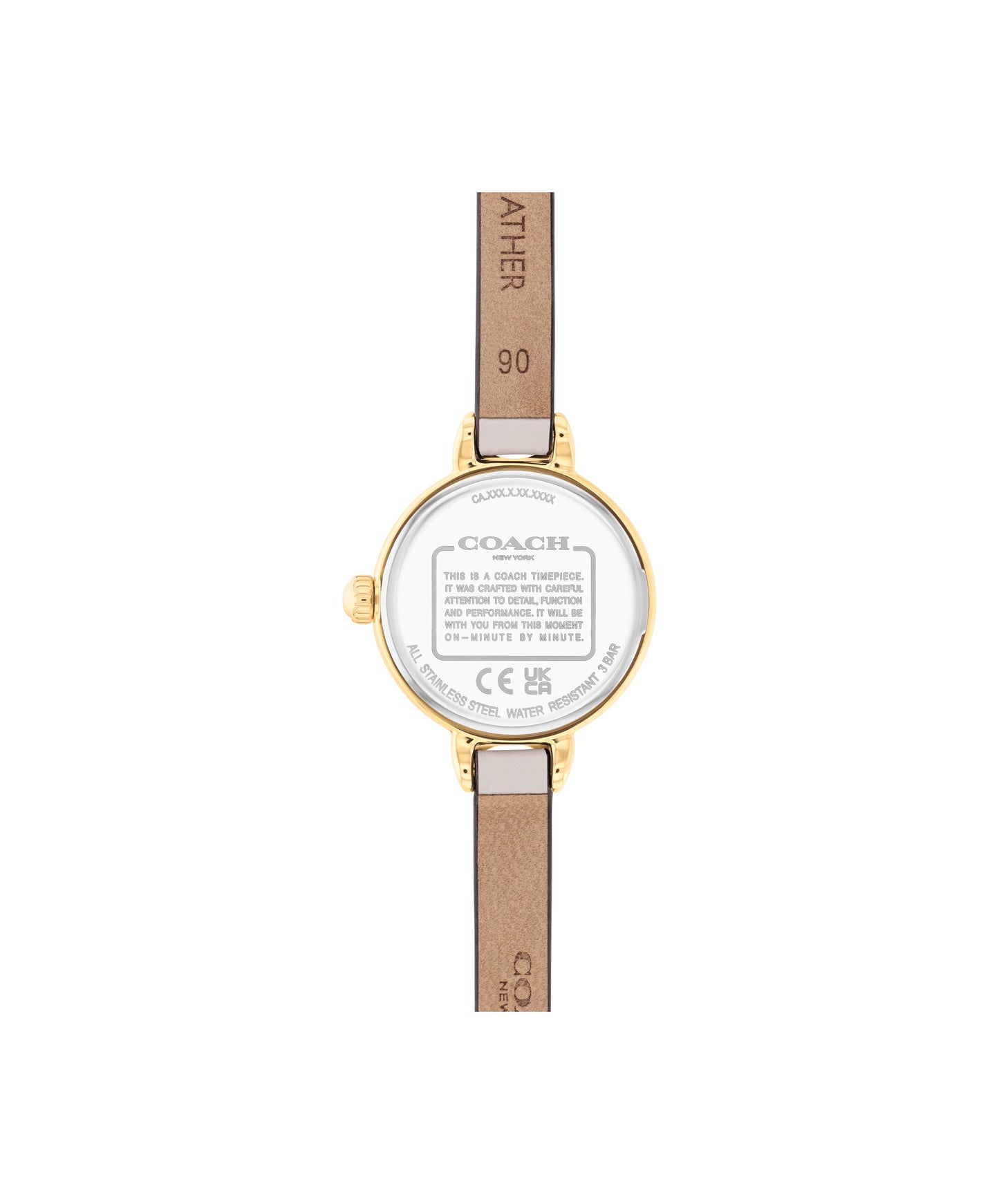 Coach 14504655 Women's Blush Leather Strap Quartz Watch